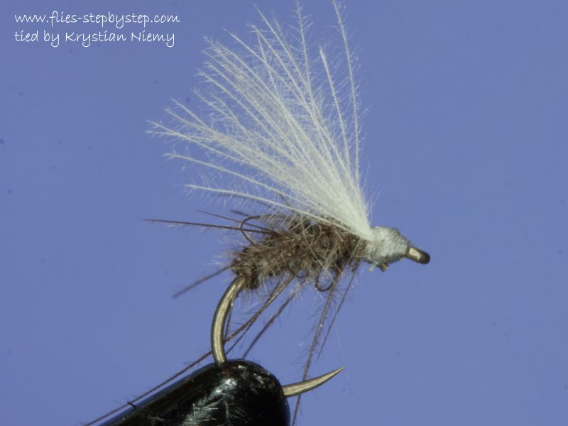 CdC Midge dry fly How to tie fly, Fly tying Step by Step Patterns